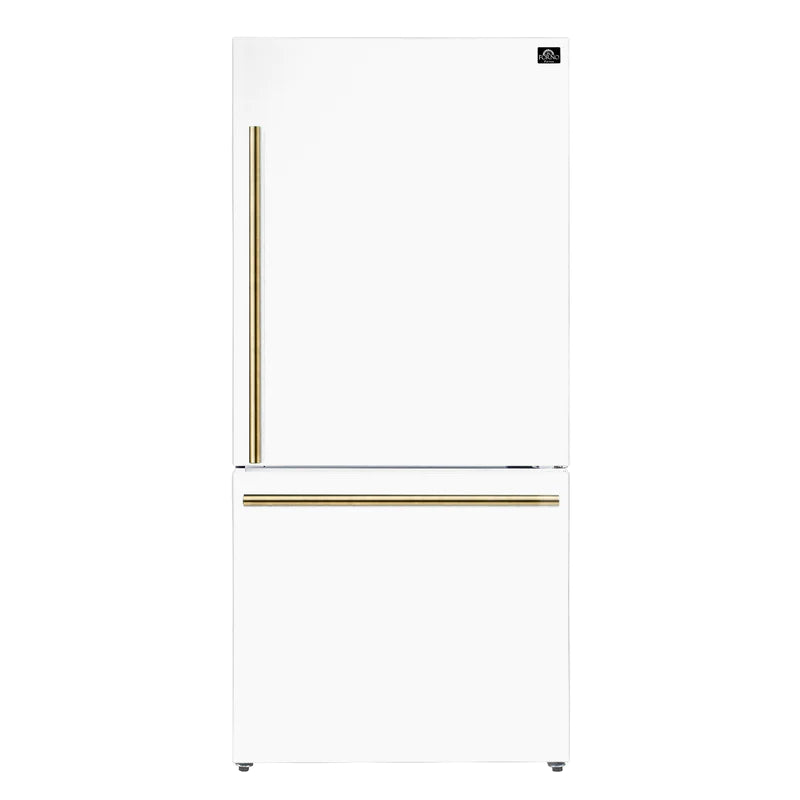 Forno Milano Espresso 31-Inch 17.2 cu. ft. Bottom Freezer Right Swing Door Refrigerator - FFFFD1785-31