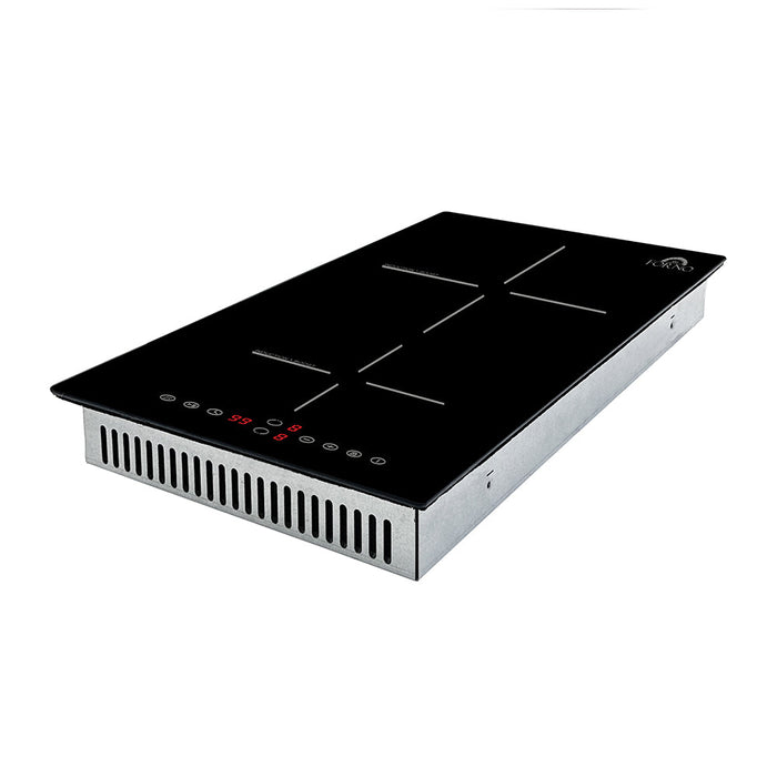 FORNO Parco 12-Inch Induction Cooktop, 2 Zones, 9 Power Levels & Booster Function - FCTIN0583-12