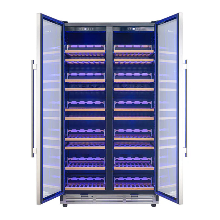 Forno Vernazza 40-Inch Side-by-Side Dual Zone Wine Cooler - FWCDR6642-40S