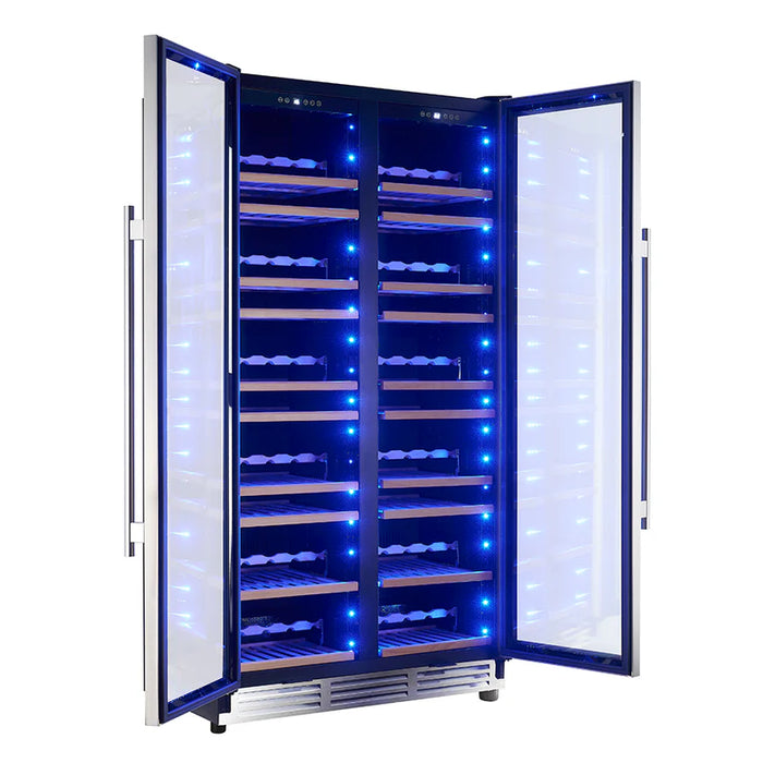 Forno Vernazza 40-Inch Side-by-Side Dual Zone Wine Cooler - FWCDR6642-40S