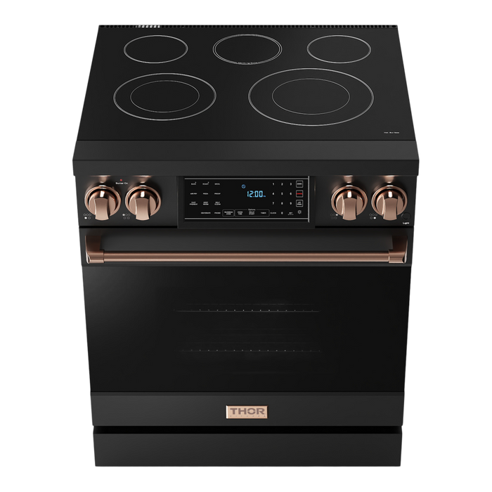 Gordon Ramsay by THOR Kitchen 30" 4.55 cu. ft. Professional Electric Range with Tilt Panel Touch Control, Self-Clean and Air Fry in Stainless Steel, RSE30