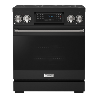 Gordon Ramsay by THOR Kitchen 30" 4.55 cu. ft. Professional Electric Range with Tilt Panel Touch Control, Self-Clean and Air Fry in Stainless Steel, RSE30