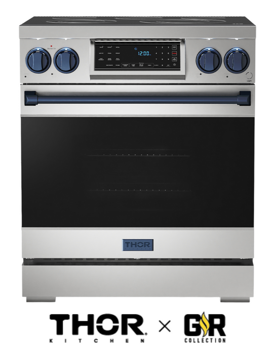 Gordon Ramsay by THOR Kitchen 30" 4.55 cu. ft. Professional Electric Range with Tilt Panel Touch Control, Self-Clean and Air Fry in Stainless Steel, RSE30