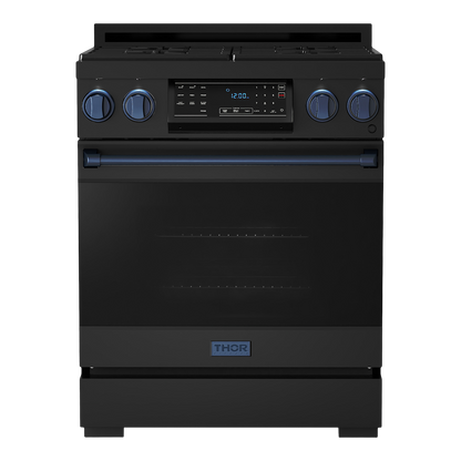 Gordon Ramsay by THOR Kitchen 30" 4.55 cu. ft. Professional Natural Gas Range with Tilt Panel Touch Control and Self-Clean in Stainless Steel, RSG30