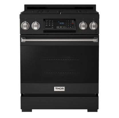 Gordon Ramsay by THOR Kitchen 30" 4.55 cu. ft. Professional Natural Gas Range with Tilt Panel Touch Control and Self-Clean in Stainless Steel, RSG30