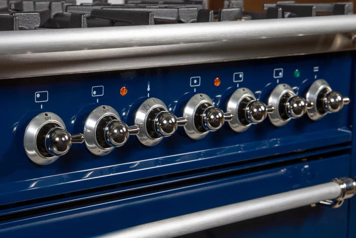 ILVE 30-Inch Nostalgie Series Freestanding Single Oven Dual Fuel Range with 5 Sealed Burners - UPN76DM