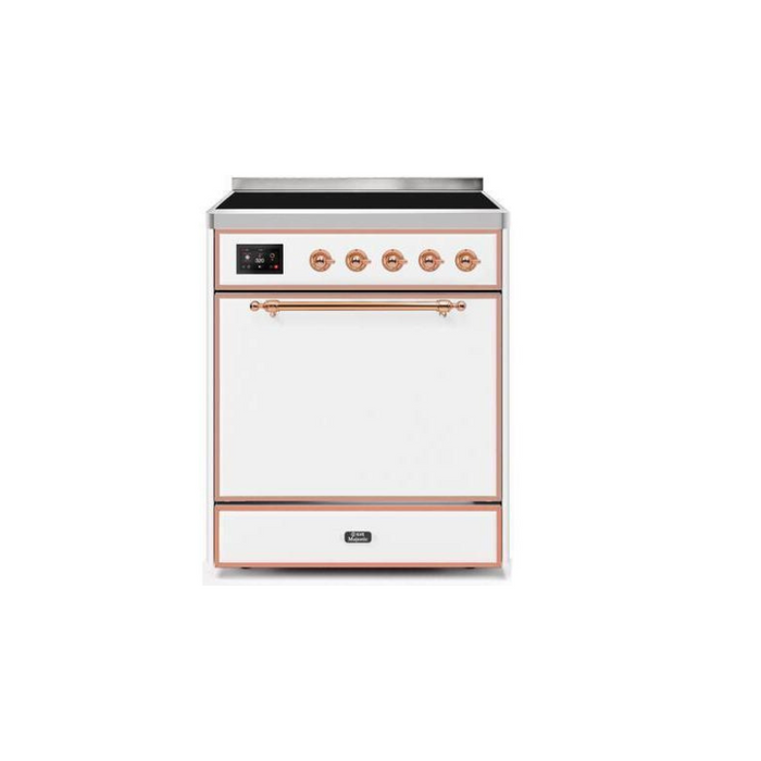 ILVE 30" Majestic II Series Induction Range with 4 Elements 2.3 cu. ft. Total Oven Capacity TFT Oven Control Display (UMI30QNE3)