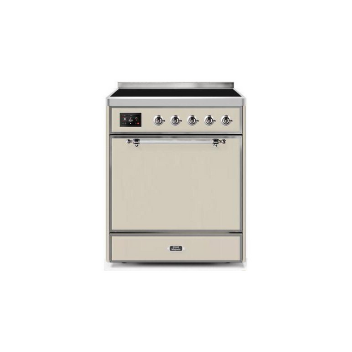 ILVE 30" Majestic II Series Induction Range with 4 Elements 2.3 cu. ft. Total Oven Capacity TFT Oven Control Display (UMI30QNE3)