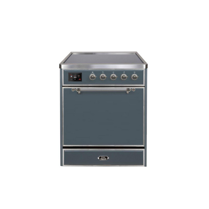 ILVE 30" Majestic II Series Induction Range with 4 Elements 2.3 cu. ft. Total Oven Capacity TFT Oven Control Display (UMI30QNE3)