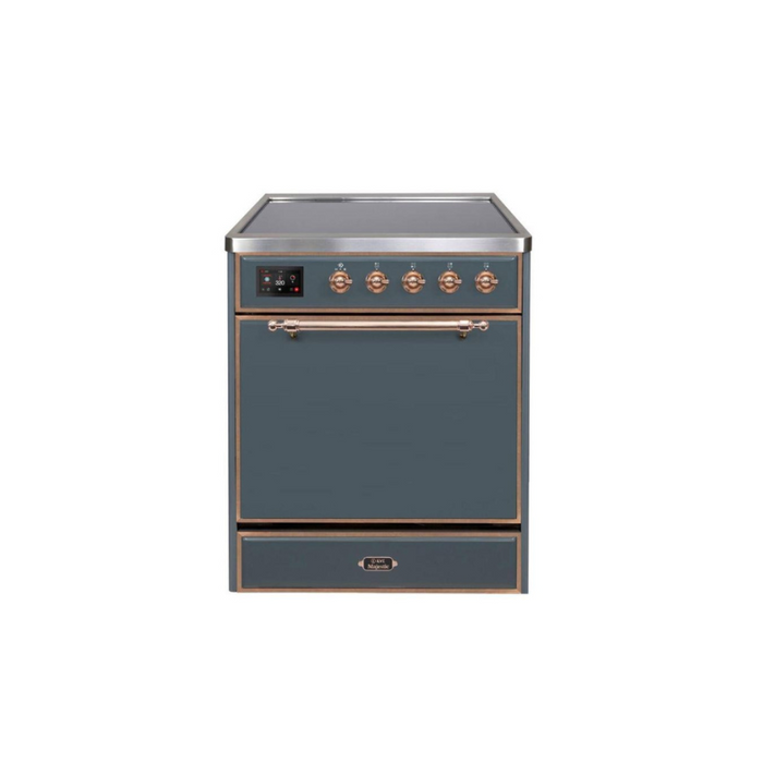 ILVE 30" Majestic II Series Induction Range with 4 Elements 2.3 cu. ft. Total Oven Capacity TFT Oven Control Display (UMI30QNE3)