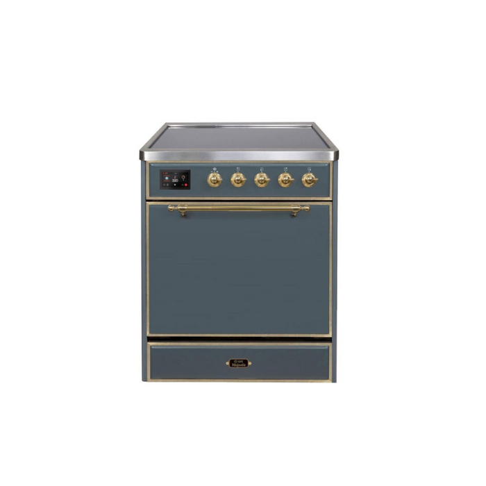 ILVE 30" Majestic II Series Induction Range with 4 Elements 2.3 cu. ft. Total Oven Capacity TFT Oven Control Display (UMI30QNE3)