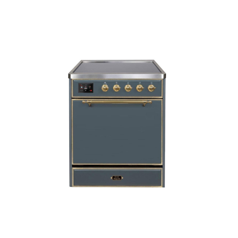 ILVE 30" Majestic II Series Induction Range with 4 Elements 2.3 cu. ft. Total Oven Capacity TFT Oven Control Display (UMI30QNE3)
