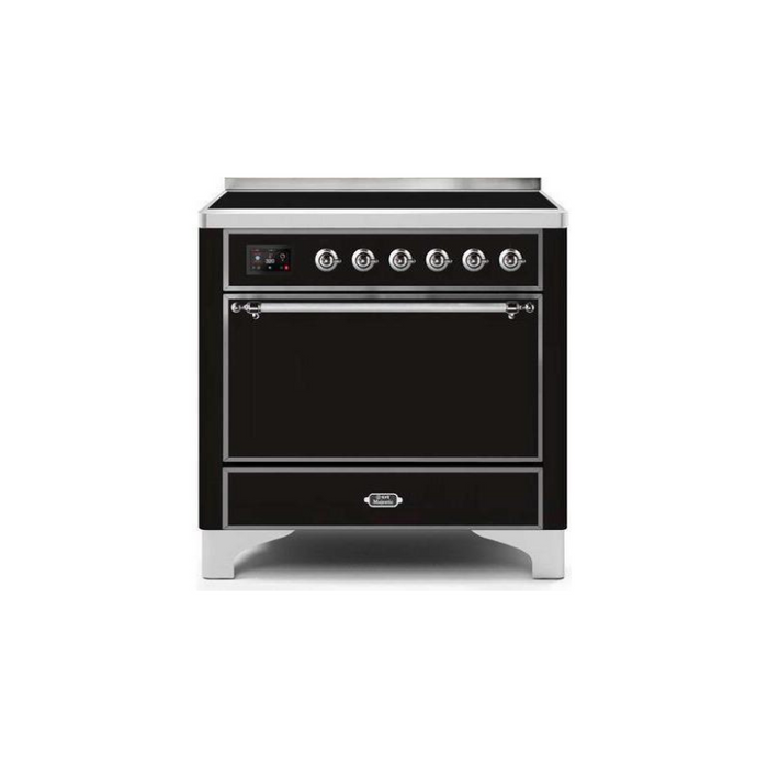 ILVE 36 Inch Majestic II Series Induction Range with 5 Elements 3.5 cu. ft. Oven Capacity TFT Oven Control Display Solid Door (UMI09QNS3)