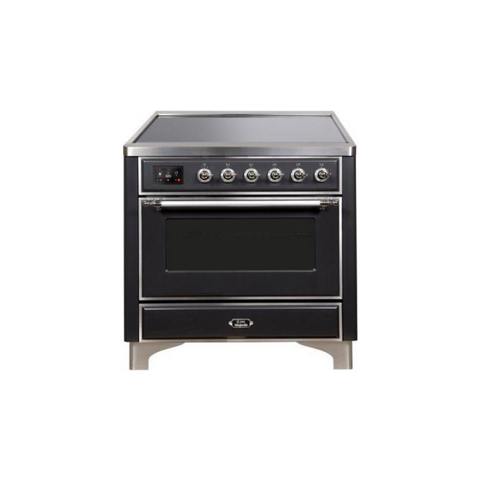 ILVE 36" Majestic II Series Electric Induction and Electric Oven Range with 5 Elements (UMI09NS3)