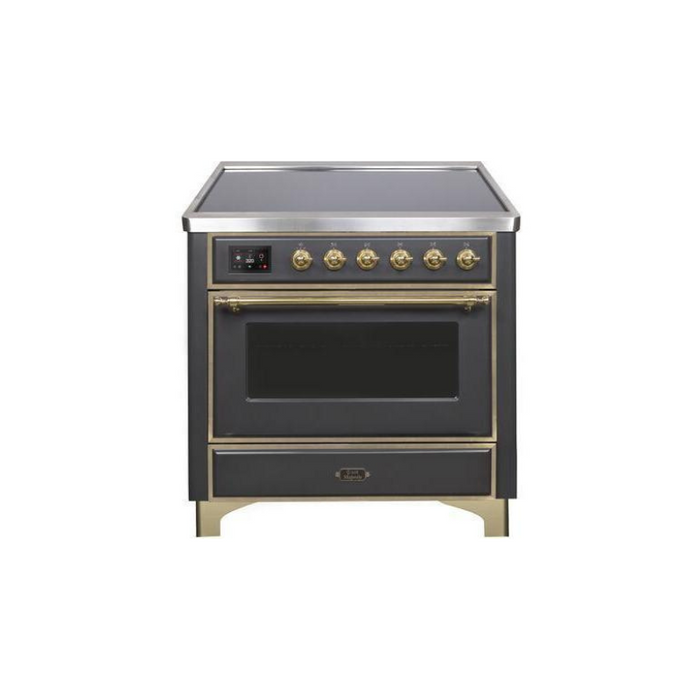 ILVE 36" Majestic II Series Electric Induction and Electric Oven Range with 5 Elements (UMI09NS3)