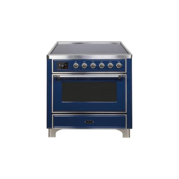 ILVE 36" Majestic II Series Electric Induction and Electric Oven Range with 5 Elements (UMI09NS3)