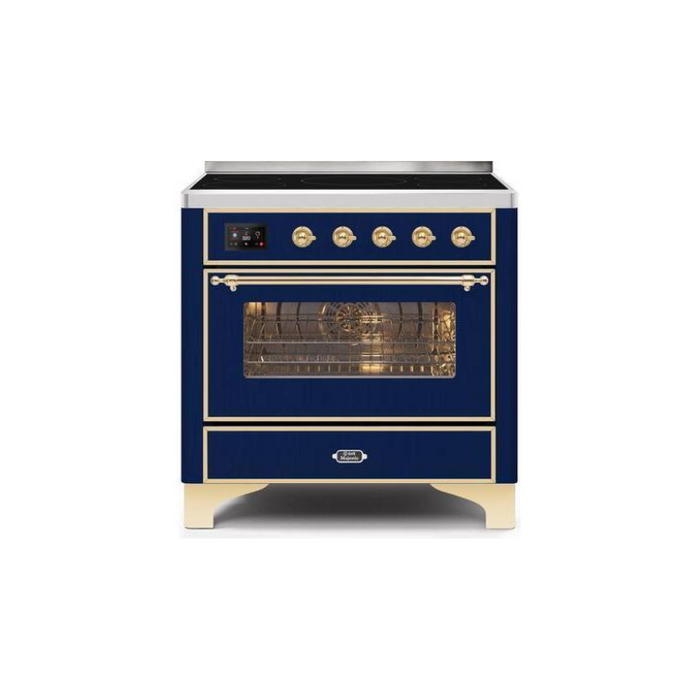 ILVE 36" Majestic II Series Electric Induction and Electric Oven Range with 5 Elements (UMI09NS3)