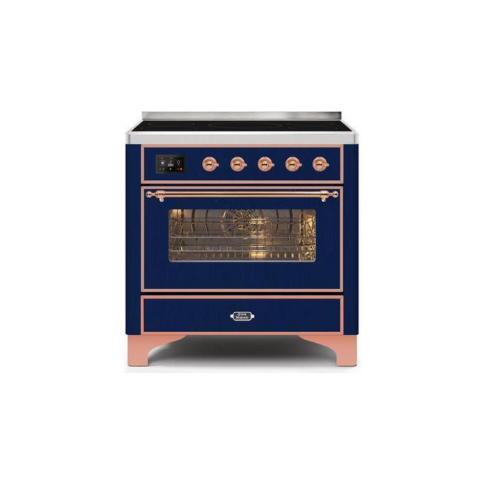 ILVE 36" Majestic II Series Electric Induction and Electric Oven Range with 5 Elements (UMI09NS3)