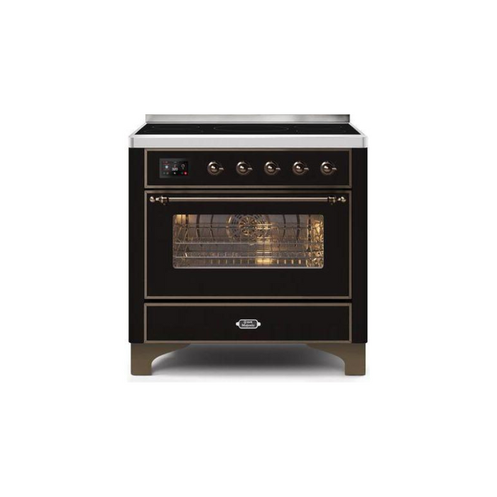 ILVE 36" Majestic II Series Electric Induction and Electric Oven Range with 5 Elements (UMI09NS3)