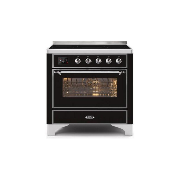 ILVE 36" Majestic II Series Electric Induction and Electric Oven Range with 5 Elements (UMI09NS3)