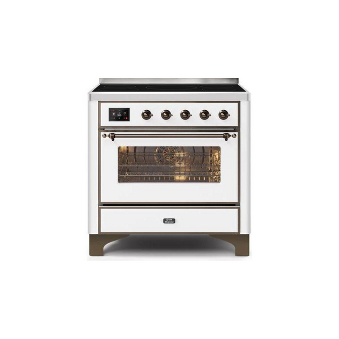 ILVE 36" Majestic II Series Electric Induction and Electric Oven Range with 5 Elements (UMI09NS3)