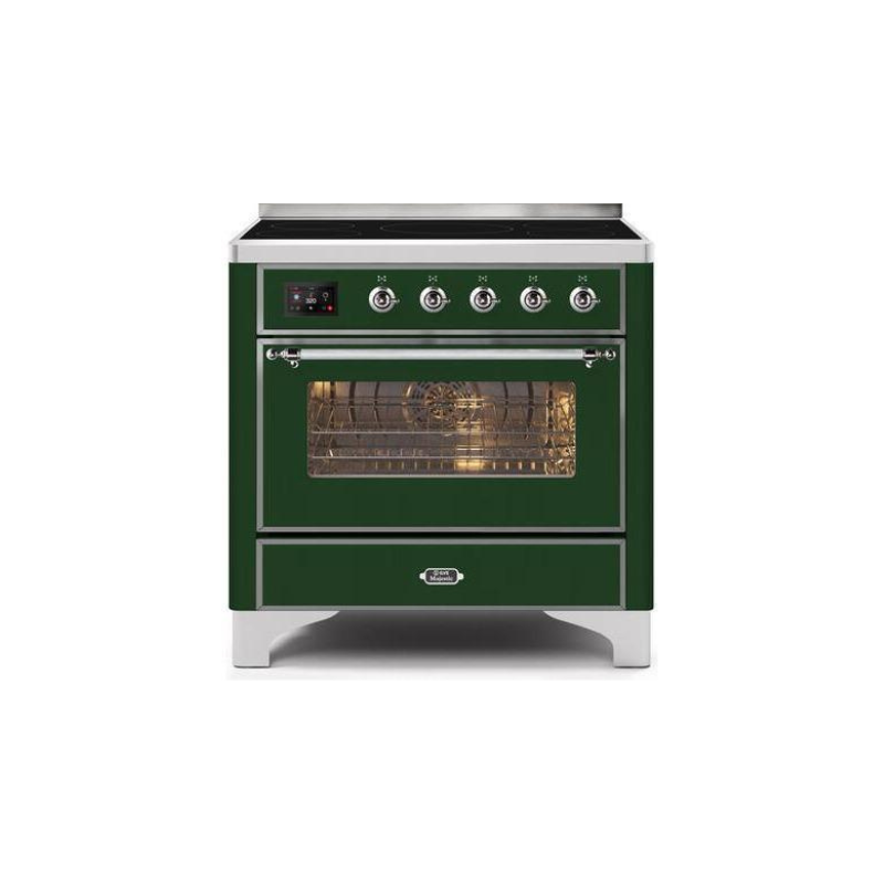 ILVE 36" Majestic II Series Electric Induction and Electric Oven Range with 5 Elements (UMI09NS3)