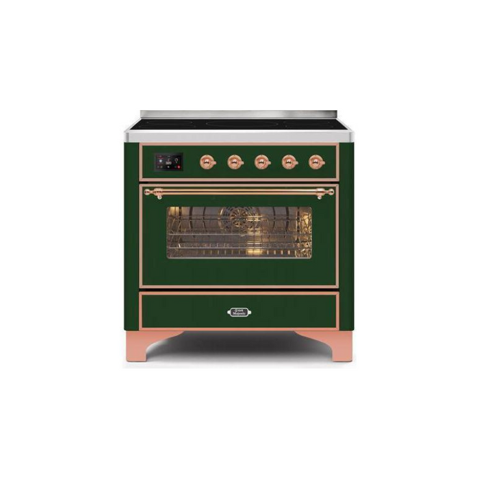 ILVE 36" Majestic II Series Electric Induction and Electric Oven Range with 5 Elements (UMI09NS3)