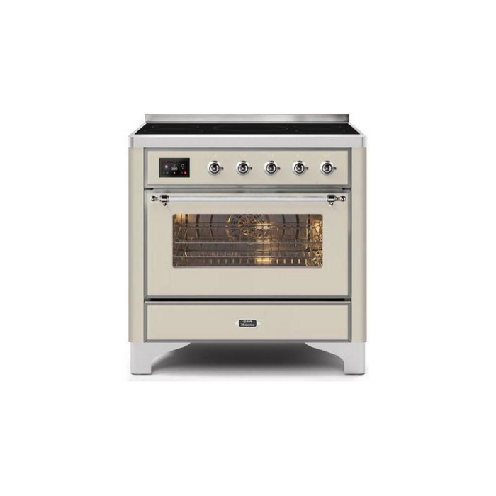 ILVE 36" Majestic II Series Electric Induction and Electric Oven Range with 5 Elements (UMI09NS3)