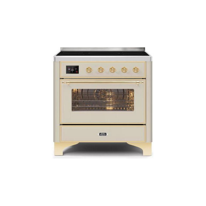 ILVE 36" Majestic II Series Electric Induction and Electric Oven Range with 5 Elements (UMI09NS3)