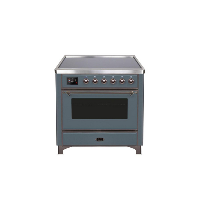 ILVE 36" Majestic II Series Electric Induction and Electric Oven Range with 5 Elements (UMI09NS3)