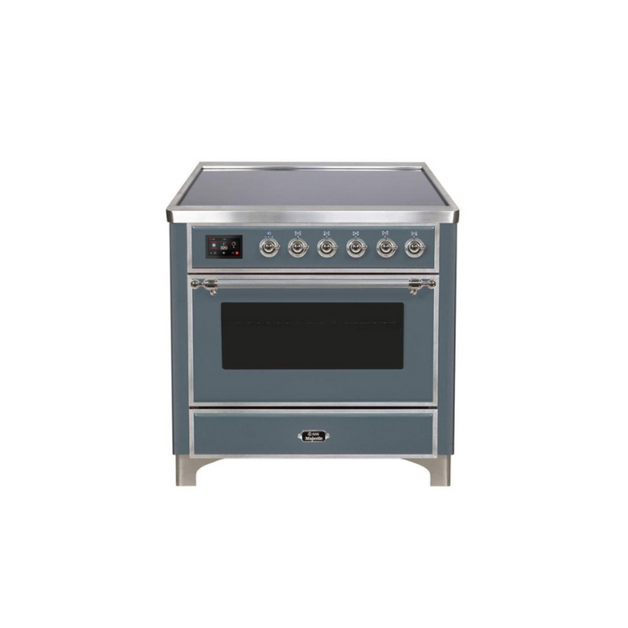 ILVE 36" Majestic II Series Electric Induction and Electric Oven Range with 5 Elements (UMI09NS3)