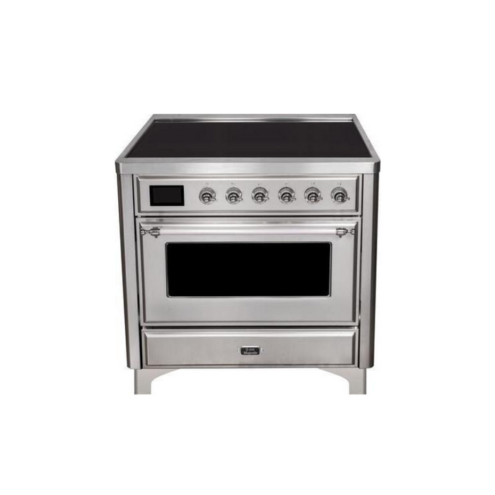 ILVE 36" Majestic II Series Electric Induction and Electric Oven Range with 5 Elements (UMI09NS3)