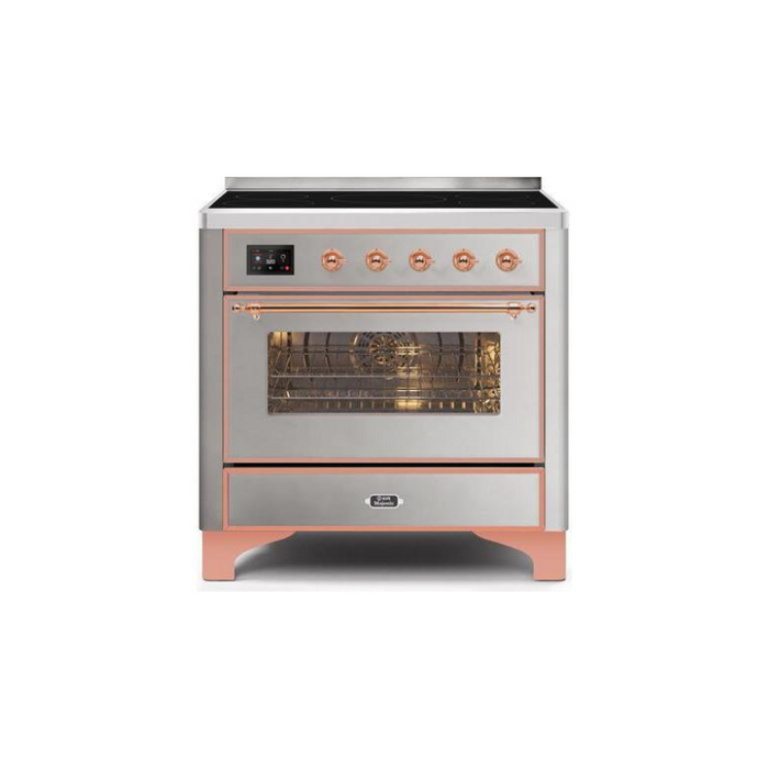 ILVE 36" Majestic II Series Electric Induction and Electric Oven Range with 5 Elements (UMI09NS3)