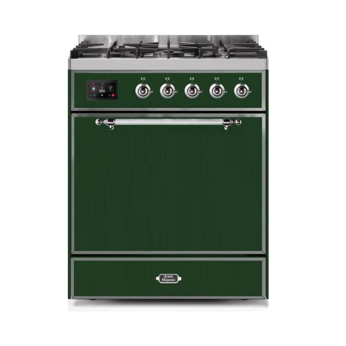 ILVE - Majestic II Series - 30 Inch Dual Fuel Freestanding Range Gas/Propane (UM30DQNE3)