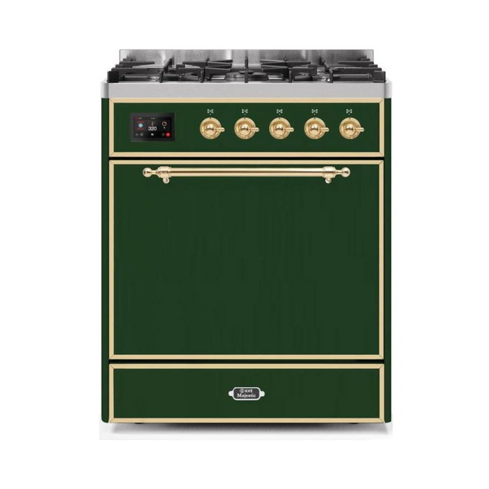 ILVE - Majestic II Series - 30 Inch Dual Fuel Freestanding Range Gas/Propane (UM30DQNE3)