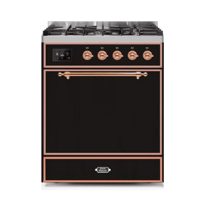 ILVE - Majestic II Series - 30 Inch Dual Fuel Freestanding Range Gas/Propane (UM30DQNE3)