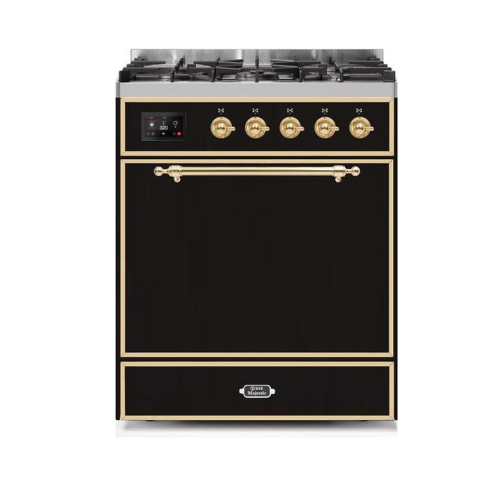 ILVE - Majestic II Series - 30 Inch Dual Fuel Freestanding Range Gas/Propane (UM30DQNE3)