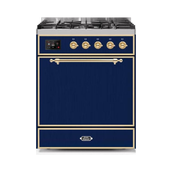 ILVE - Majestic II Series - 30 Inch Dual Fuel Freestanding Range Gas/Propane (UM30DQNE3)