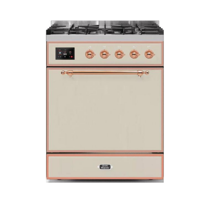 ILVE - Majestic II Series - 30 Inch Dual Fuel Freestanding Range Gas/Propane (UM30DQNE3)