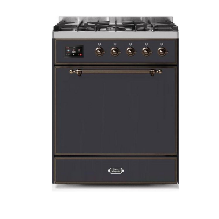 ILVE - Majestic II Series - 30 Inch Dual Fuel Freestanding Range Gas/Propane (UM30DQNE3)