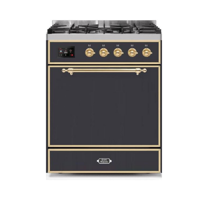 ILVE - Majestic II Series - 30 Inch Dual Fuel Freestanding Range Gas/Propane (UM30DQNE3)