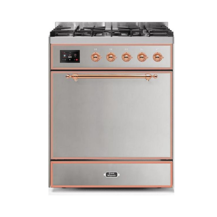 ILVE - Majestic II Series - 30 Inch Dual Fuel Freestanding Range Gas/Propane (UM30DQNE3)