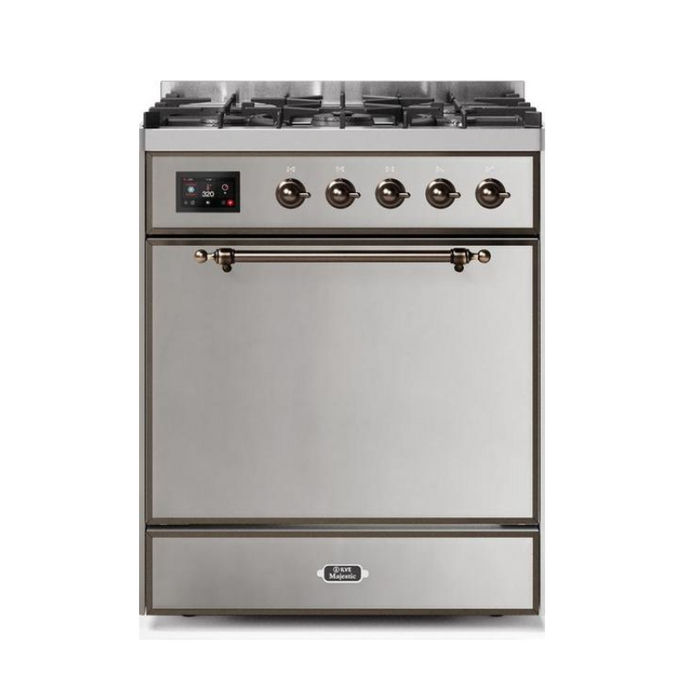 ILVE - Majestic II Series - 30 Inch Dual Fuel Freestanding Range Gas/Propane (UM30DQNE3)