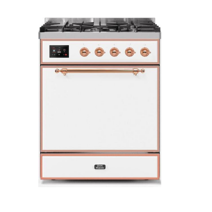 ILVE - Majestic II Series - 30 Inch Dual Fuel Freestanding Range Gas/Propane (UM30DQNE3)