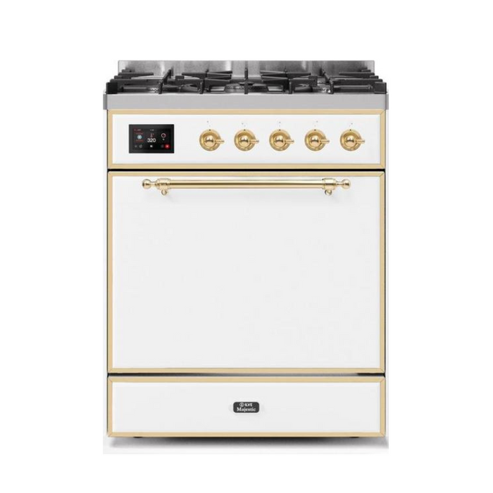 ILVE - Majestic II Series - 30 Inch Dual Fuel Freestanding Range Gas/Propane (UM30DQNE3)