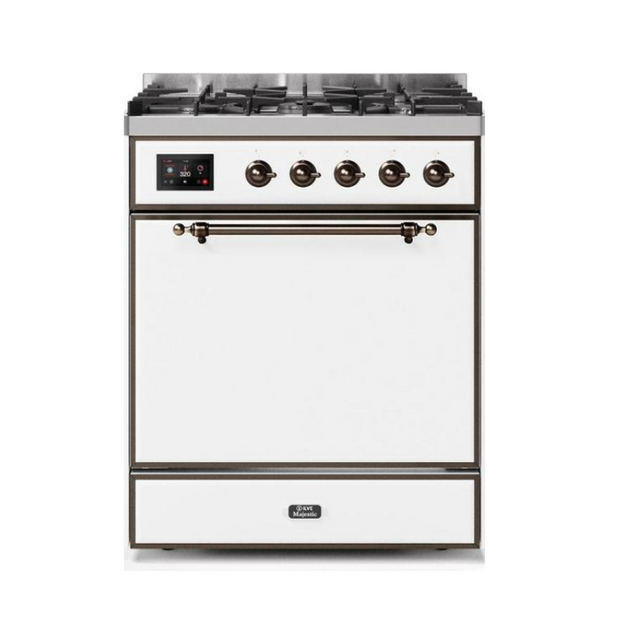 ILVE - Majestic II Series - 30 Inch Dual Fuel Freestanding Range Gas/Propane (UM30DQNE3)