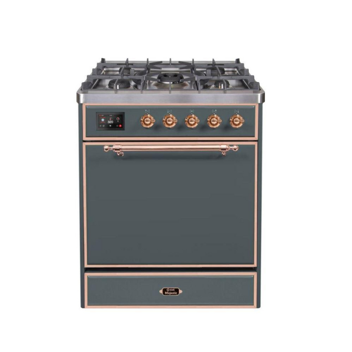 ILVE - Majestic II Series - 30 Inch Dual Fuel Freestanding Range Gas/Propane (UM30DQNE3)