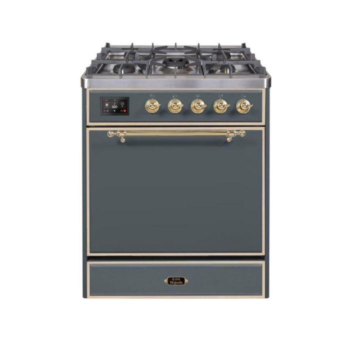 ILVE - Majestic II Series - 30 Inch Dual Fuel Freestanding Range Gas/Propane (UM30DQNE3)