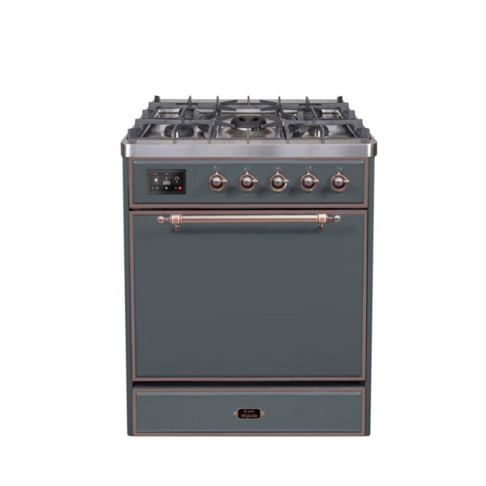 ILVE - Majestic II Series - 30 Inch Dual Fuel Freestanding Range Gas/Propane (UM30DQNE3)