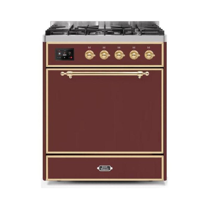 ILVE - Majestic II Series - 30 Inch Dual Fuel Freestanding Range Gas/Propane (UM30DQNE3)